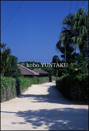 竹富島の街並み　2000年